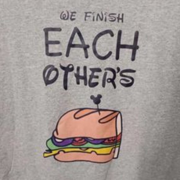 Frozen We Finish Each Other's Sandwiches Unisex Shirt Size Medium - Picture 4 of 8